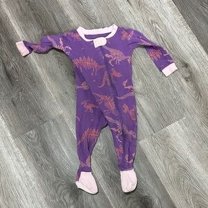 Burt's Bees Purple and Pink Dinosaur Footies‎